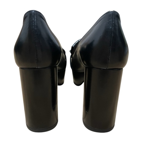 Gucci Black Marmont Leather Platform Loafers - Picture 6 of 9